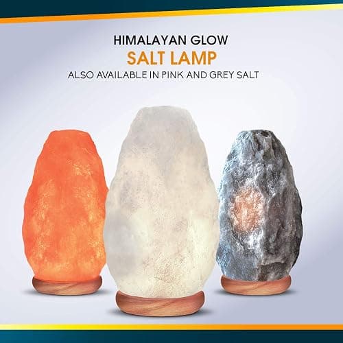 Himalayan Glow White Salt Crystal Lamp, Natural Salt Night Light, Hand Crafted Salt Lamps with Neem Wooden Base, Salts Lamp Bulb,(ETL Certified) Dimmer Switch | 5-7 LBS - Modern, Minimalist thumbnail 10