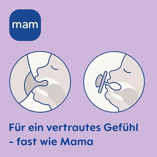 MAM Perfect Start Schnuller im 2er-Set, speziell für Neugeborene, zahnfreundlicher Baby Schnuller aus nachhaltigen & bio-erneuerbaren Materialien, mit Schnullerbox, 0-2 Monate, Bär/Elefant - 0-2 Monate - Bär/Elefant thumbnail 7
