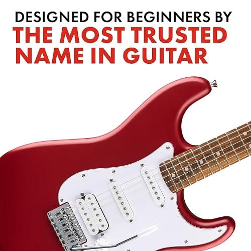 Fender Squier Debut Stratocaster HSS Beginner Electric Guitar, Dakota Red | Starter electric guitar for kids and adults, HSS pickups, 2-year warranty, free lessons included, satin finish thumbnail 4