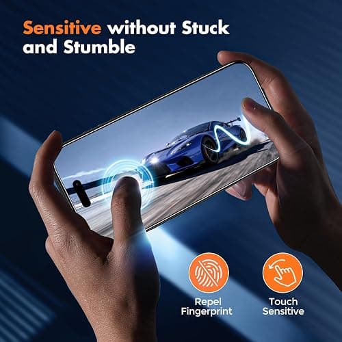 UNBREAKcable for iPhone 17 Screen Protector, 3-Pack Full Coverage Tempered Glass Screen [Military Grade Shatterproof] [9H Hardness] [Bubble Free] [Easy Installation] [99.99% HD Clear] for iPhone 17 thumbnail 5