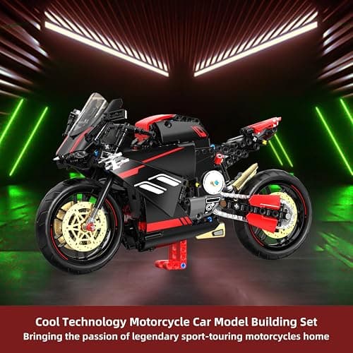 WINGIFT 1:8 Motorcycle Building Set,426 PCS Collectible Motorcycle Display Model Building Kit,Motorbike Toy Collection Brick Kit for Boys Girls,Christmas Birthday Gift for Adults Teens and Kids 8-14+ thumbnail 4