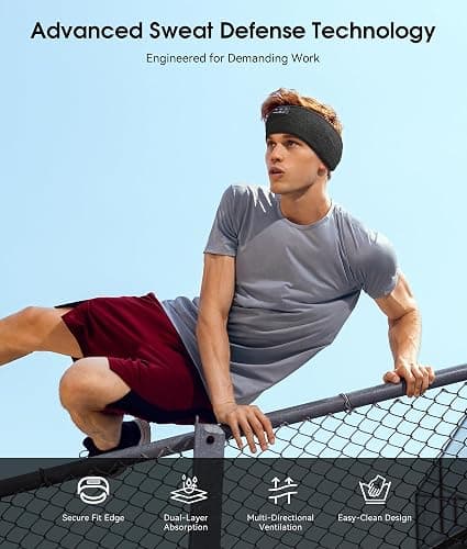 MUSICOZY Sleep Headphones Bluetooth 5.4 Headband, Wireless Earphones Music Sleep Earbuds Sleeping Eye Mask with HD Stereo Speakers for Workout Running Travel Yoga, Ideal Gifts (Black) thumbnail 3