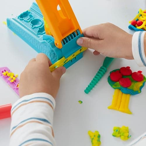 Play-Doh Fun Factory Starter Set, Preschool Toys for 3 Year Old Girls & Boys & Up, Kids Arts and Crafts Kit, 3 Modeling Compound Colors thumbnail 11