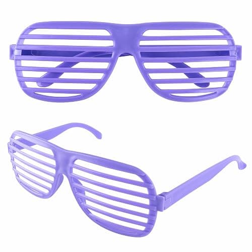 Super Z Outlet 12 Pairs of Plastic Shutter Glasses Shades Sunglasses Eyewear Party Props Assorted Colors thumbnail 2