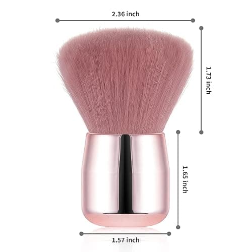 Vaincre Nail Art Dust Powder Remover Brush, Soft Nail Art Dust Cleaner Brush for Acrylic Application and Makeup(Pink) thumbnail 4