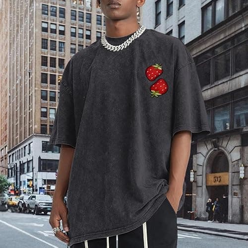 Lytiarul Christian Fruit of The Spirit Shirt for Men Jesus Religious Shirts Oversized Graphic Tees Acid Wash God T-Shirt Tops thumbnail 2