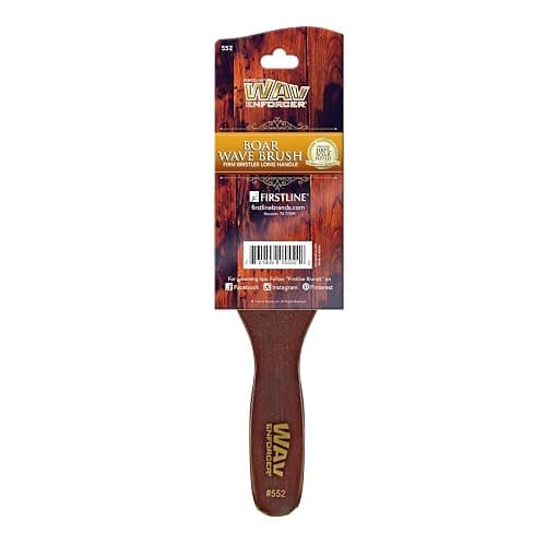 WAV ENFORCER Wave Brush | Firm Natural Bristles, Distributes Oils, Smooths Hair, For All Wave Styles thumbnail 2