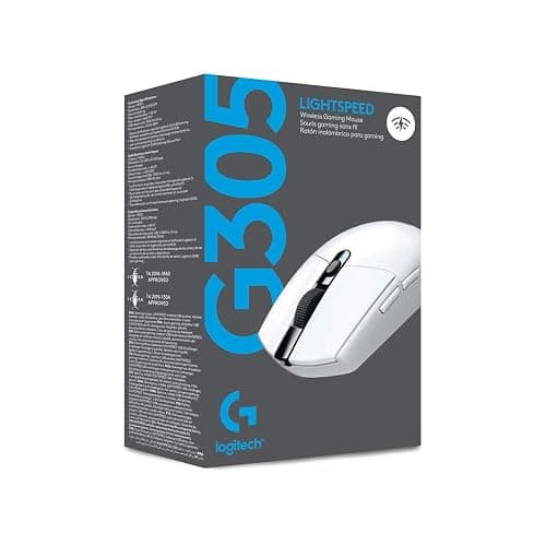 Logitech G G305 LIGHTSPEED kabellose Gaming-Maus mit HERO 12K DPI Sensor, Wireless Verbindung, 6 programmierbare Tasten, 250 Stunden Akkulaufzeit, Leichtgewicht, PC/Mac - Weiß thumbnail 7