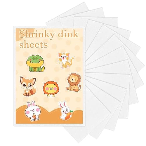 HONSIO 20 Pieces Shrinky Dink Sheets Shrink Plastic Paper for Kids Adults DIY Crafts Keychain Making, 7.9 X 5.7 Inch thumbnail 2