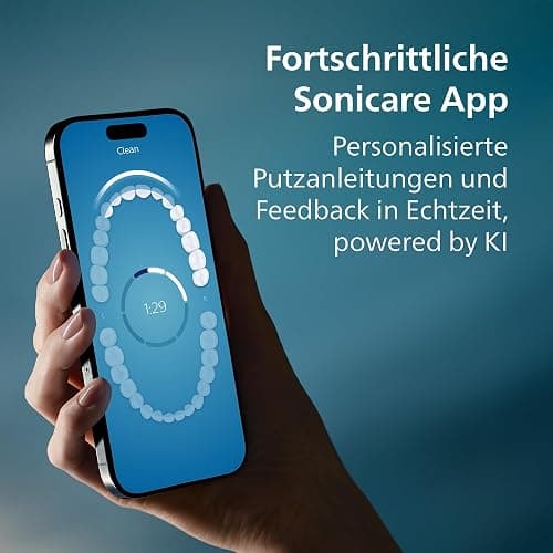 Philips Sonicare DiamondClean Prestige 9900 – Elektrische Zahnbürste mit SenseIQ, A3 Premium-All-in-One-Bürstenkopf und Ladeetui in Mitternachtsblau (Modell HX9992/12) thumbnail 9
