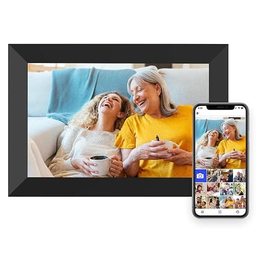 Digital Picture Frame WiFi 10.1 Inch Smart Digital Photo Frame with 1280x800 IPS HD Touch Screen, Auto-Rotate and Slideshow, Easy Setup to Share Photos or Videos Remotely via App from Anywhere - Image 1