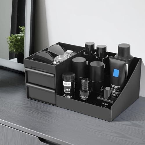 YIOJOYD Mens Cologne Organizer,Bathroom Organizers,Organizer For Men,Cologne Stand,Perfume Tray,Perfume Stand,Cologne Holder,Toothbrush Holders,Bathroom Shelf,Counter Storage,Brush Holder thumbnail 7