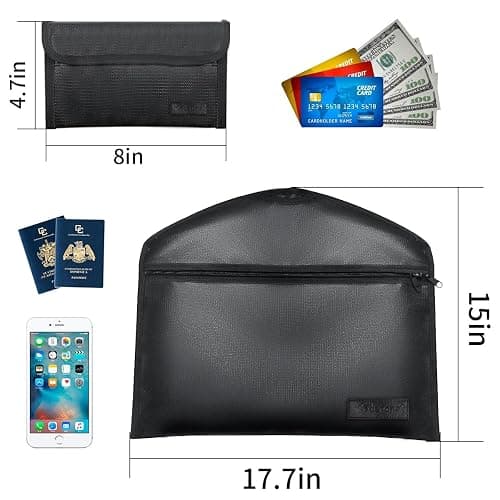 Sdstone Hanger Diversion safe with Lock, Fireproof Hanger Safe with Small Fireproof Bag,Secret Safe Under Clothes with Hidden Compartment to jewelry safes for home or Travel Safe 1 pack thumbnail 2