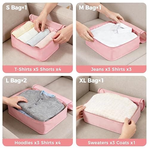 BAGAIL 9 Set Packing Cubes with Packing List Luggage Packing Organizers for Travel Accessories thumbnail 2