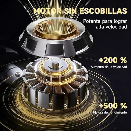 DiliDala Aspirador de Mano, 28000PA Aspiradora de Coche, 4 en 1 Aspirador Coche con Motor Sin Escobillas, 3 Niveles, Mini Aspiradora Sin Cable para Pelo de Mascotas, Coche, Hogar thumbnail 2
