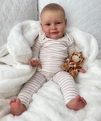 iCradle Lifelike Reborn Baby Dolls 26Inch 68cm Baby Boys Soft Realistic Silicone Newborn Baby Dolls Real Life Weighted Body Vinyl Doll Toy for Kids Age 3+ - Image 1