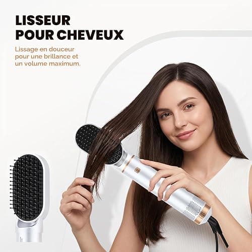 OKWRAP Airbrush 5 en 1 Air Styler 5 en 1 Air Brush Hair Styler Air Curler | Hair Styler avec Sèche Cheveux, Boucleur Automatique, Brushing Brosse Soufflante, Brosse Lissante pour Sécher, Boucler Lisser thumbnail 6