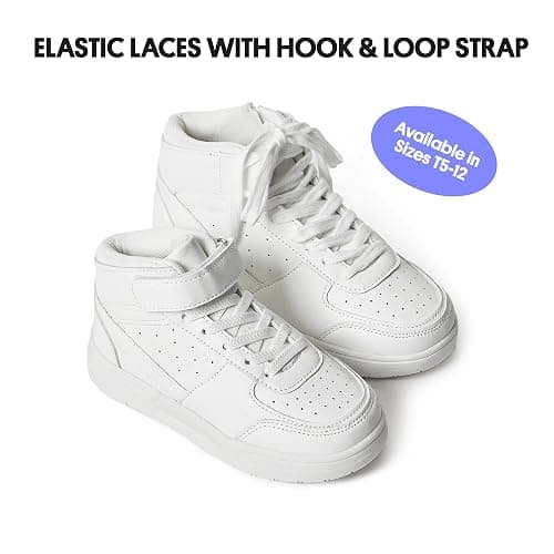 2. FabKids Girls' Vintage Tennis Shoes Classic Sneakers Breathable Non-Slip Athletic Shoes Cute Lace Up Casual Shoes for Kids thumbnail 6