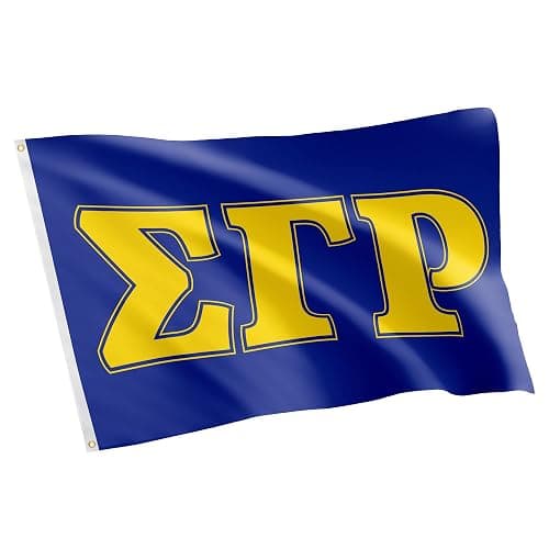 Desert Cactus Sigma Gamma Rho Fraternity Flag - Greek Banner, Large 3x5 feet - for Decor, Events, and SGRhos Sigmas Pride Display (Letter) - Image 1