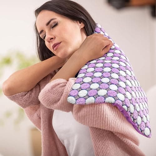 Pasonio Full Weighted Electric Heating Pad for Back Pain, Cramps, Relief - Auto Shut Off - 2.3lb Heat Pad with Moist & Dry Heat Therapy Options - Hot Heated Pad - (XL 12"x24") - PYQ0Z thumbnail 4
