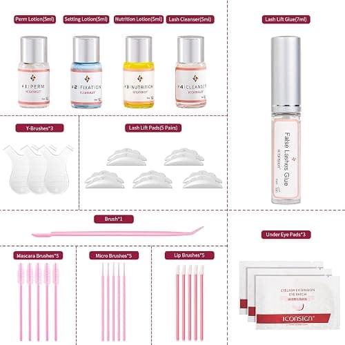 ICONSIGN Aktualisierte Version Wimpernlifting Set, Starter Kit, Wimpernwelle, Wimpernlaminierung, Ideal für Partys, Geburtstage thumbnail 2