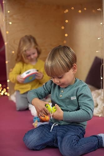 Eichhorn 100003484 Musik Set enthält Rassel, Maracas und Kastagnette, Bunte Musikinstrumente aus Holz, 3 teilig, ab einem Jahr thumbnail 2