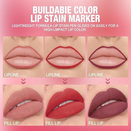 LANGMANNI 6Pcs Sculpting Matte Velvet Lip Liner Set,Smooth Creamy Texture,Waterproof And High Pigmented For Girls Daily Application Lip Makeup(7+8+9+10+11+12) thumbnail 6