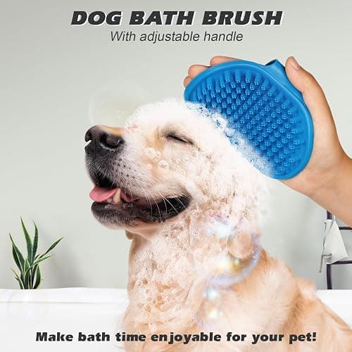 2PCS Pet Grooming Tools - Double-Sided Brush for Shedding and Bathing, Suitable for Short/Long Haired Dogs Cats and Horses, Deshedding Dog Brush, Mane & Tail Combs for Horses - Pet Supplies (Blue) thumbnail 6
