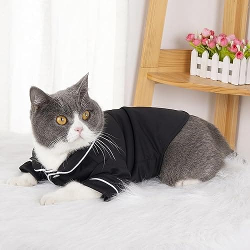 apott 3 Pack Dog Pajamas Pet Two-Legged Sleepwear Shirt Set Soft Cat Loungewear for All Year Round Black Pink Blue L thumbnail 5