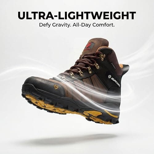 SUREWAY Men’s 6" Waterproof Soft/Steel Toe Work Boots - EH-Rated, Oil & Slip Resistant thumbnail 5