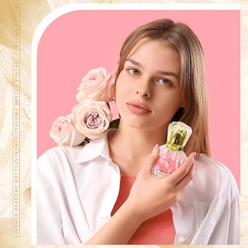 Teenyyou 12 Pack 50ml/1.7oz Pumpkin Shape Portable Retro Perfume Spray Bottle Empty Glass Refillable Perfume Atomizer Pumpkin Shape Antique Bottles with Refill Tool for Travel Home Decor(Gold) thumbnail 2