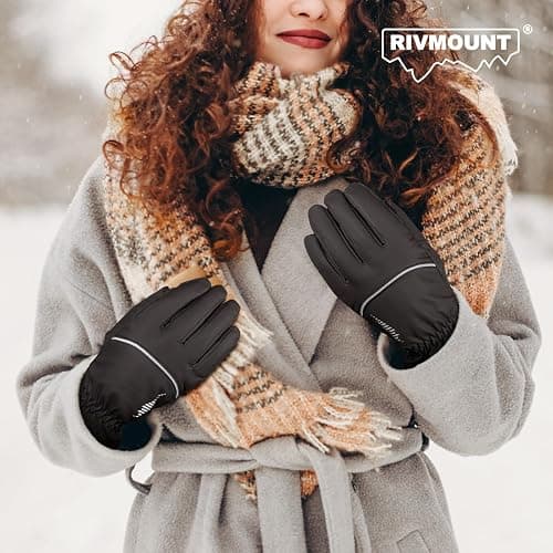 rivmount Winter Gloves Women Men, Thermal Ski Gloves for Cold Weather with Warm, Waterproof, Touchscreen for Running, Skiing thumbnail 6