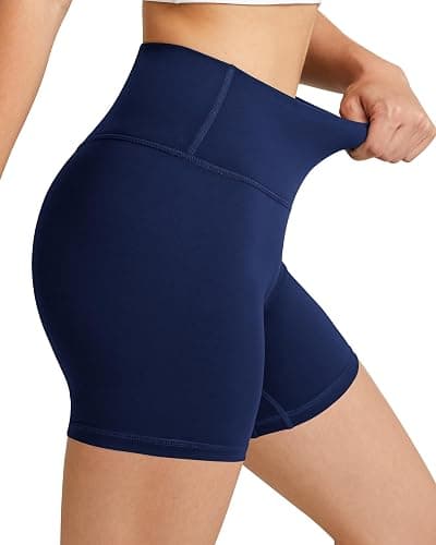 QUEENIEKE Biker Shorts Women High Waist Gym Shorts 6" Tummy Control Squat Proof Workout Shorts for Yoga Running Volleyball thumbnail 4