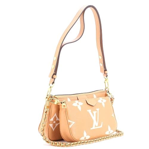 Louis Vuitton, Pre-Loved Multi Pochette Accessoires Bicolor Monogram Empreinte Giant, Neutral thumbnail 2