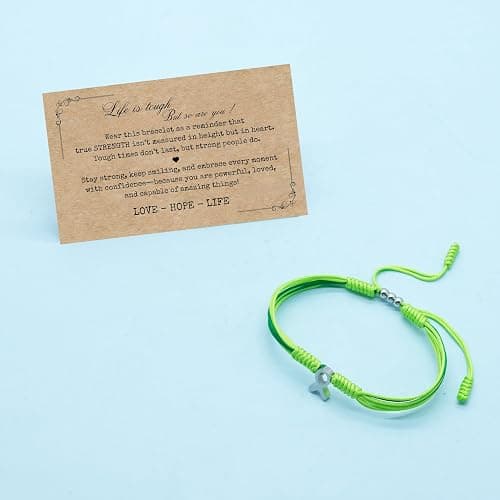 HARACRAFT Bracelet For A Cause, Awareness Puzzle Ribbon Bangle, Autism Health Ribbon Wristband for Protection Surfer String Bracelet for Men, Women, Kid thumbnail 5