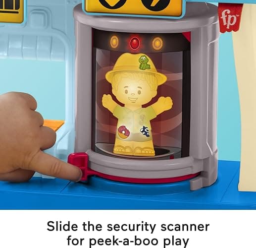 Fisher-Price Little People Everyday Adventures Airport Playset, Ages 1+ | Airport playset + airplane + 2 figures + Luggage, 5 pieces, builds fine motor + cause & effect skills, no batteries thumbnail 4