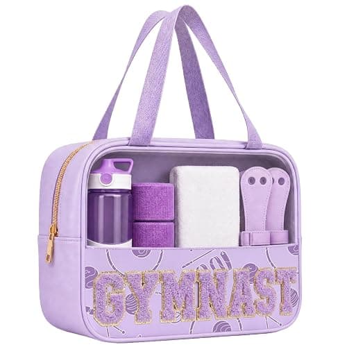 PPeen Baseballs Treat Bags Team Gifts Clear Chenille Letter Zipper Pouch - Image 1