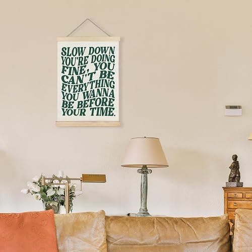 LUVADIAN Song Lyrics Wall Art, Disco Pop 70s Retro Poster Hanger Frame, Funky Trendy Wall Decor for Home Studio Bedroom Girls Room, Gifts for Music Lovers 12x16 Inches thumbnail 3