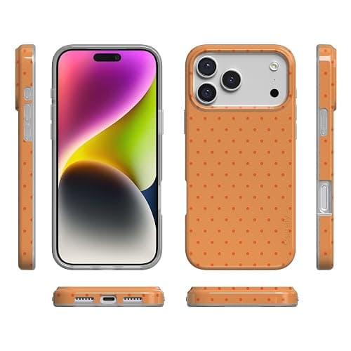 Casely iPhone 17 Pro Case | On the Dot | Orange Polka Dot | Compatible with MagSafe | Classic Ultra Thin Design thumbnail 8