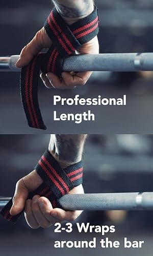 Fitgriff® Lifting Wrist Straps for Weightlifting, Gym, Deadlift, Workout (Made of Premium Cotton & Padded) - Men & Women thumbnail 2