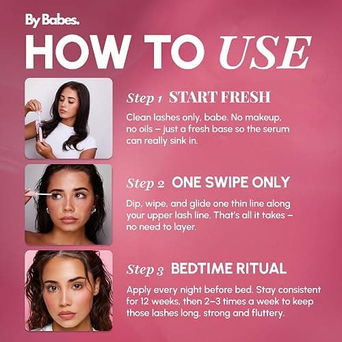 ByBabes Lash CEO Eyelash Growth Serum | Prostaglandin-Free Rapid Brow & Lash Serum For Growth, Lift & Thickness | See Fuller Looking, Healthier Eyebrows & Eyelashes In 4-6 Weeks | UK Made thumbnail 5