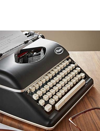Chums Manual Typewriter Traditional Retro Style Black thumbnail 3