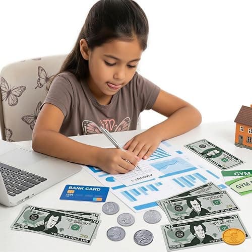 600 Pcs Fake Money for Kids - Realistic Play Money Bills & Plastic Coins - Math Manipulatives & Classroom Currency Set for Grocery Store, Bank, & Board Games - Educational Counting Toy, Ages 3+ thumbnail 6