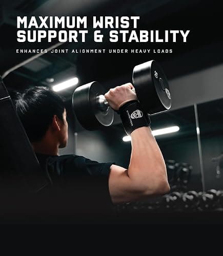 Gymreapers Weightlifting Wrist Wraps (IPF Approved) 18" Professional Quality Wrist Support with Heavy Duty Thumb Loop - Best Wrap for Powerlifting Competition, Strength Training, Bodybuilding thumbnail 2