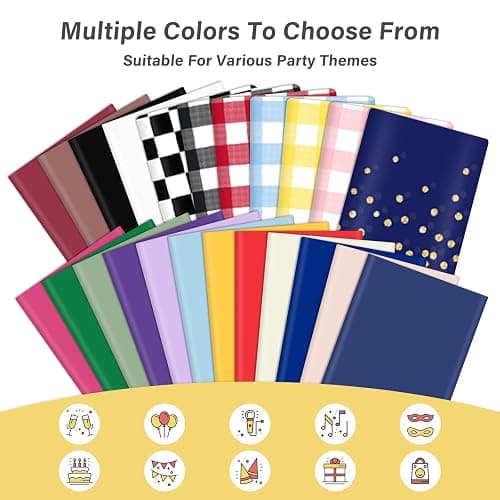 Mulbozy 2 Pcs Light Purple Plastic Tablecloth for Rectangle Table, 54 × 108 inches Disposable Purple Party Table Covers for Birthday, Anniversary, Wedding, Fine Dining, Graduation Party Decoration… thumbnail 6