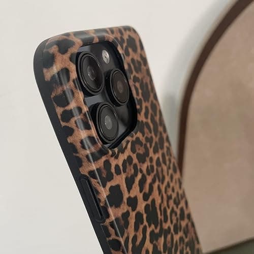 owwiktten Brown Cheetah Print Leopard Phone Case for iPhone 15 6.1 inch Retro Trendy Luxury Matte Slim Protective Cool Girls Women Funda Cover for iPhone 15 thumbnail 8