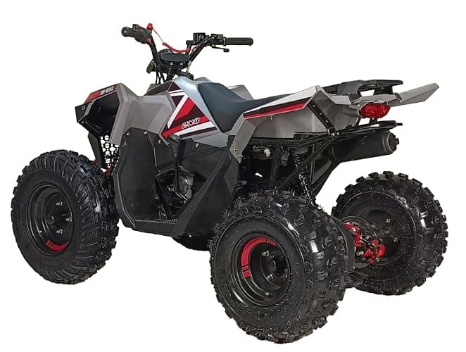 HHH Sporty 125E ATV 125cc ATV Quad for Youth Sports Utility Gas Power Sports ATV with Reverse Led Lights Big Tires 18/19 (Yellow) thumbnail 9