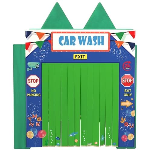 DLOREUK Play Panel for Kids Play Couch Foam Sofa Childrens Home Play Modular Couch (Sofa not Included) - Car Wash - Set of 2 (Entrance & Exit) thumbnail 3