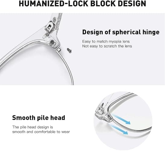 AOMASTE Blue Light Glasses for Woman/Men Computer Bluelight Glasses Womens/Mens thumbnail 6