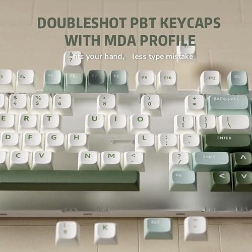 RK ROYAL KLUDGE R75 Mechanical Keyboard Wired with Volume Knob, 75% Keyboard Gasket Mounted, Hot Swappable, Creamy Sound, MDA Profile, PBT Keycaps thumbnail 3